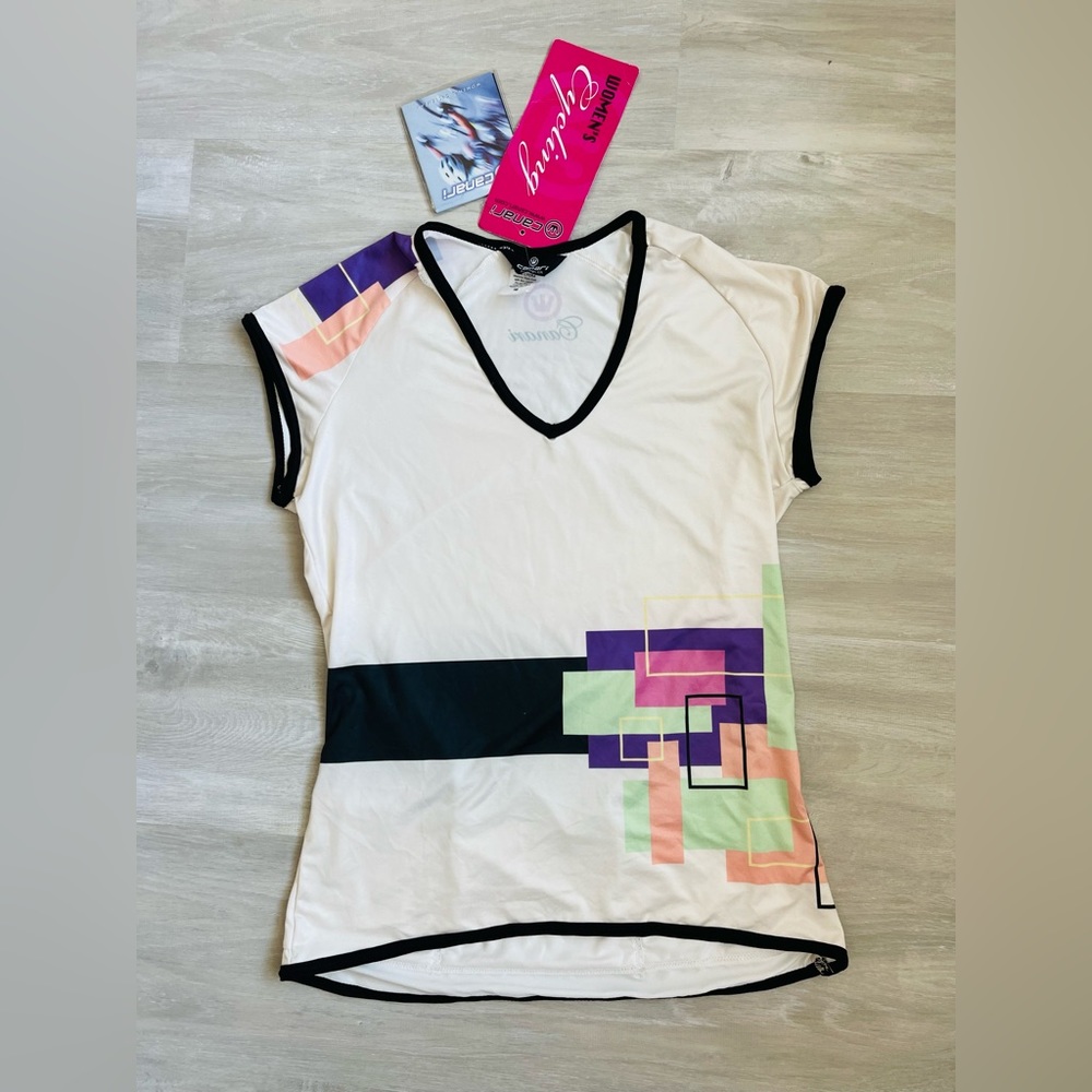 CANARI Cycling V-neck with 3 back pockets